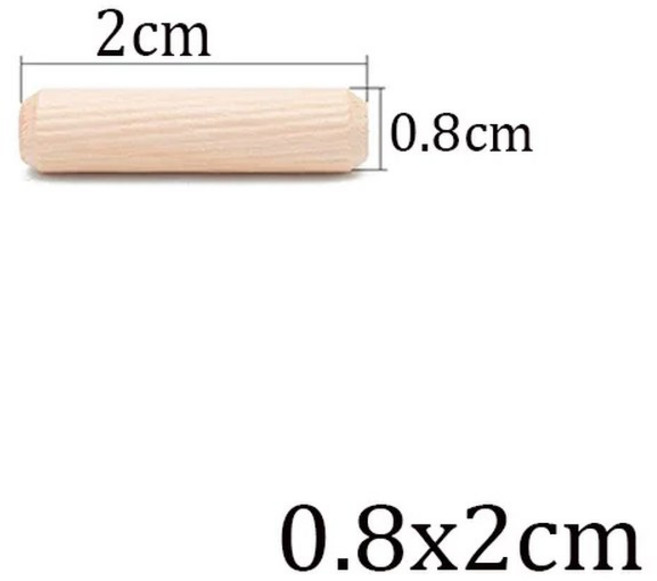 100/50개 나무 다웰 핀 원형 홈이 있는 막대 세트 캐비닛 서랍 가구 수리용 목공예 조립용, 01 50Pcs, 15 0.8x2cm