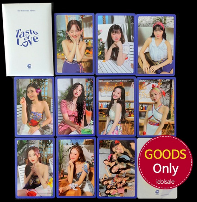 (굿즈only) 트와이스 특전A 포토카드 10종 TWICE Taste of Love