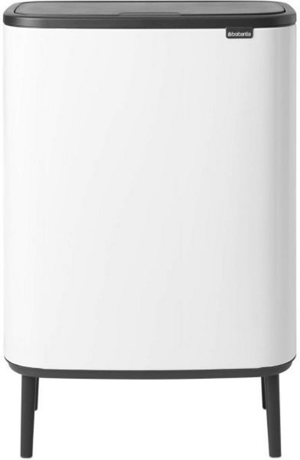 브라반티아 보 하이 터치 탑 쓰레기통, White, 2 inner buckets (2 x 8 Gal), 화이트