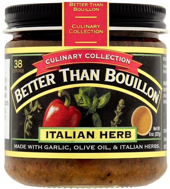Better Than Bouillon Culinary Collection Base 소프리토 베이스 병당 38인분 8온스 유리 병(1팩) 포함, Italian Herb, 8 Ounce (Pack of 2)