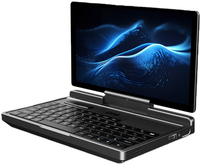 GPD 翻轉筆電 180度翻轉螢幕 輕巧便攜 多接口設計 靜音風扇 16GB 512GB, 黑色, MicroPC 2代, WIN11 Pro