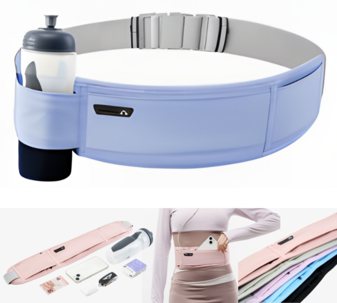 킵틸 프로용 초경량 물통 거치 밀착 러닝벨트, 1개, 하늘