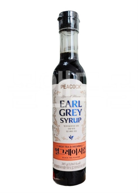 피코크 얼그레이시럽 385ml, 1개