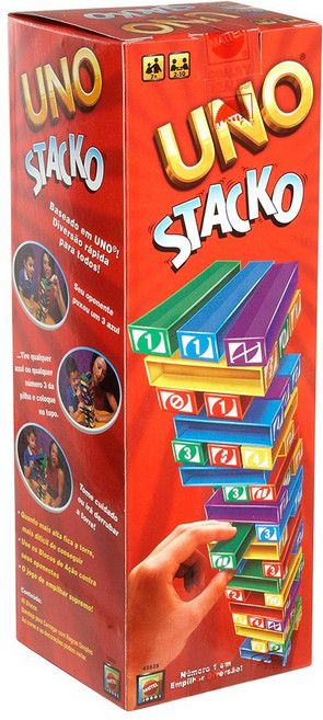 UNO 疊疊樂 Stacko 烏諾 桌遊 美泰兒 Mattel, 1個