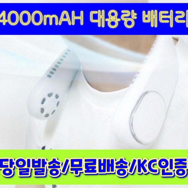 로에즈 넥밴드 목선풍기 AISE-A206 당일배송, 블랙