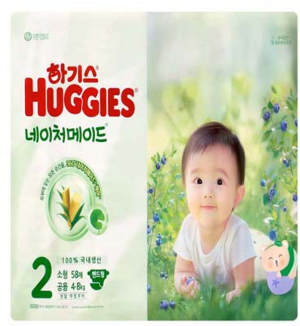 하기스 24년형 네이처메이드 밴드 2단계(공용) 58매, 2단계
