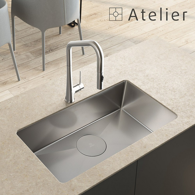 아뜰리에 노바830 NOVA 780 엠보 코팅 사각싱크볼, 1개