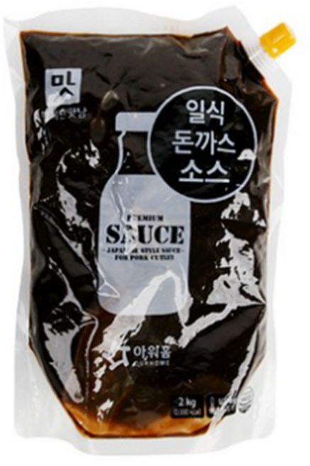 아워홈 일식 돈까스 소스 2kg아이스박스포함돈까스함박스테이크샐러드드레싱소스, 1개, 2kg