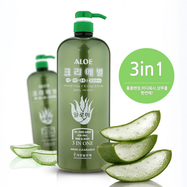 서원 알로에 크리에벌 올인원 워시, 1.5kg, 1개