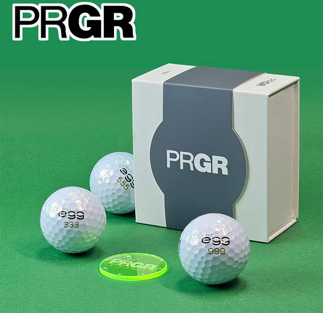 PRGR 슈퍼에그 고반발 골프공 기프트 세트 GIFT SET 골프용품 필드용품 악세사리 선물 홍보 SA, 볼색상 : 화이트, 1개