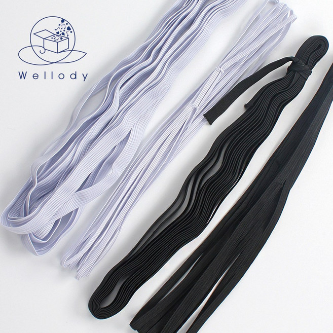 바지고무줄 바지밑단고무 고무밴드 골고무, 골고무6mm-블랙(4m), 1개