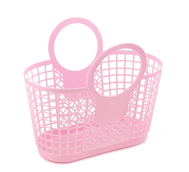 [아이디몬] KC인증 어린이 시장바구니 파스텔 달란트 바구니 체험학습 텃밭체험 마트, 연분홍