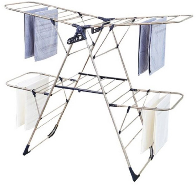 국산 빨래건조대 대형 고급 집게식 빨래 거치대 튼튼한 하중 무조립 완제품
