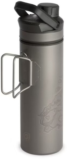 그레일 울트라프레스 워터 필터 퓨리파이어 휴대용 티타늄 정수기 캠핑 백패킹 등산, 코요테브라운