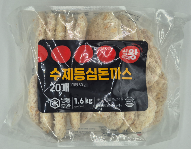식자재왕 수제등심돈까스 80g x 20ea 1.6kg, 1개