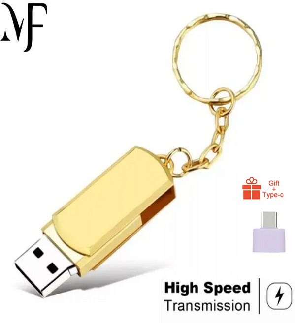 3.0 플래시 드라이브 디스크 외부 저장 메모리 스틱 자동차 키 체인 데코 플래시 드라이브 64 기가바이트 256 기가바이트., 1개, gold, 64GB