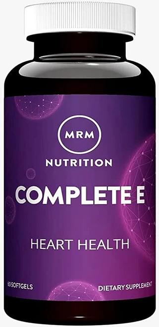 MRM Nutrition Complete E | 400 IU 비타민 E | 심장 건강 | 비타민 C 함유 | 글루텐 프리 | 30회 분량, 1개, 60정 - 쿠팡