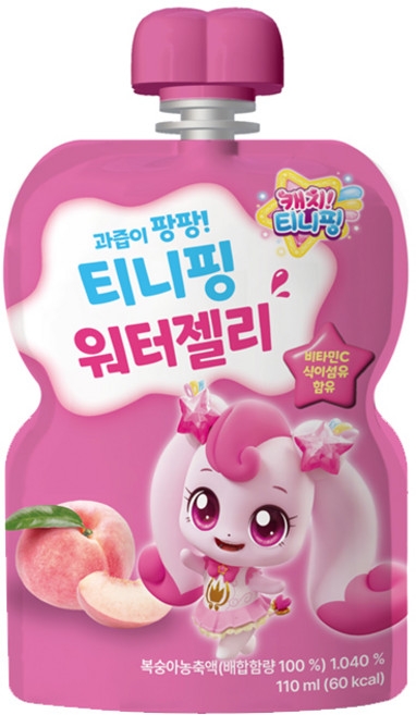 티니핑 워터젤리 복숭아, 20개, 110ml