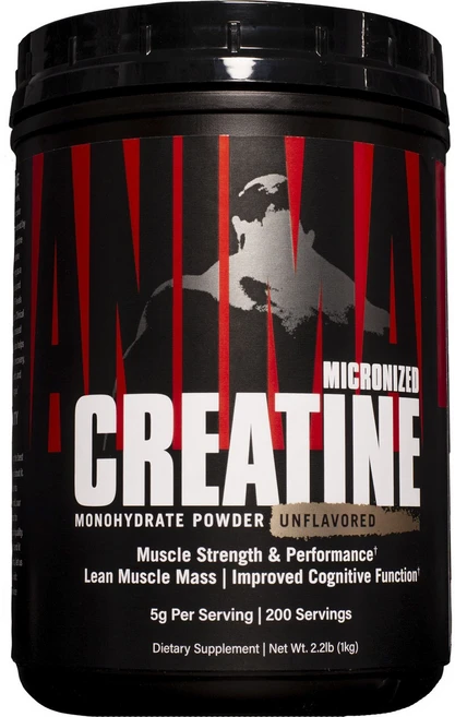 유니버셜뉴트리션 애니멀 마이크로나이즈드 크레아틴 무맛, 1개, 1kg - 쿠팡