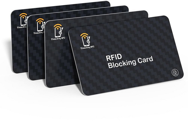 RFID 차단 카드 - 4개 프리미엄 방지를 신용카드 슬림 여권 NFC 위한 디자인 도용 소지자 보호 비접촉식 신원 직불 차단기 스마트