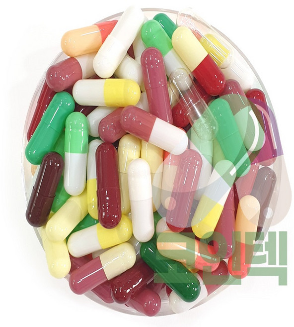 코인텍 빈알약 공캡슐 500개1팩 100mg~500mg, 250mg, 1세트, 녹색-백색250mg