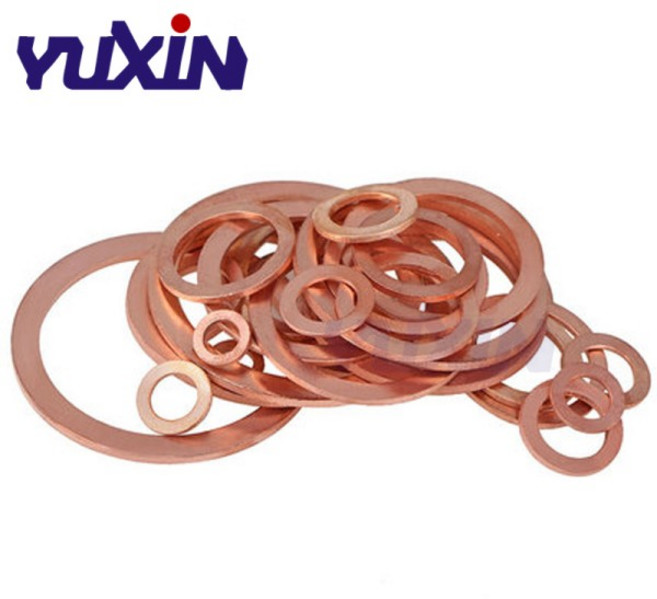 50 개/몫 M13 구리 와셔 구리 플랫 와셔 씰 와셔, 02 M13X18X0.25, 01 50 개