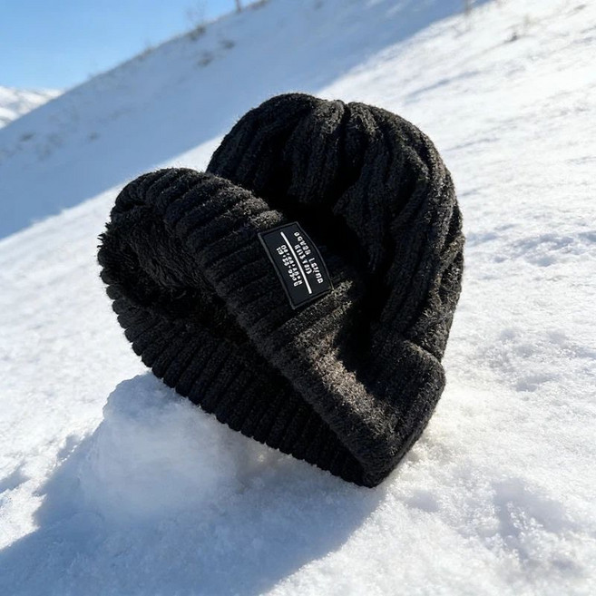 버딩 꽈배기 기모 안감 여성 남성 겨울 방한 니트 비니 모자