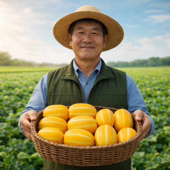 [당도보장] 특가세일 산지직송 꿀brix 성주참외, 1박스, 1kg(혼합)