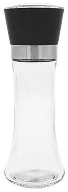 유리 그라인더 소금 후추통 블랙 180ml 소스 병 밀가루 통 조리기구 양념 스파이스 랙