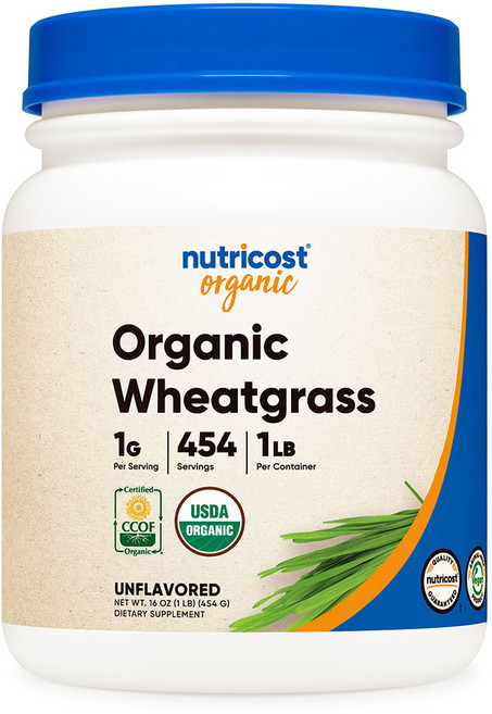 뉴트리코스트 위트그래스 파우더 밀싹가루 1lb 454회분 1병, 1개