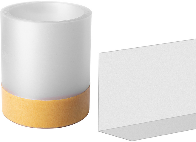 디피하우스 쇼파 밑 롤 가림막 침대 틈새 막이 (8cm) 3M, 1개, 투명