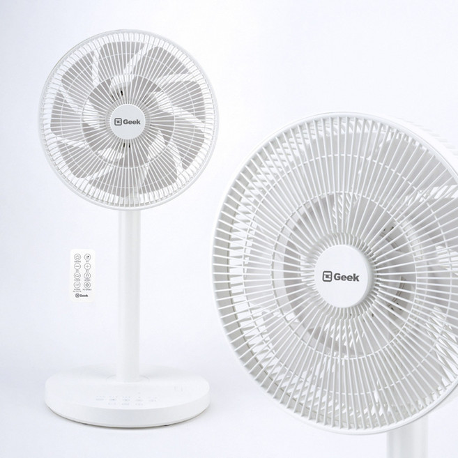 GEEK 무선 BLDC 써큘레이터 14엽 2중 날개 리모컨 포함