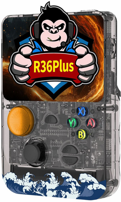 SorJar 게임기 3.5인치 고화질 15000종 고전게임 지원 한글, 블랙