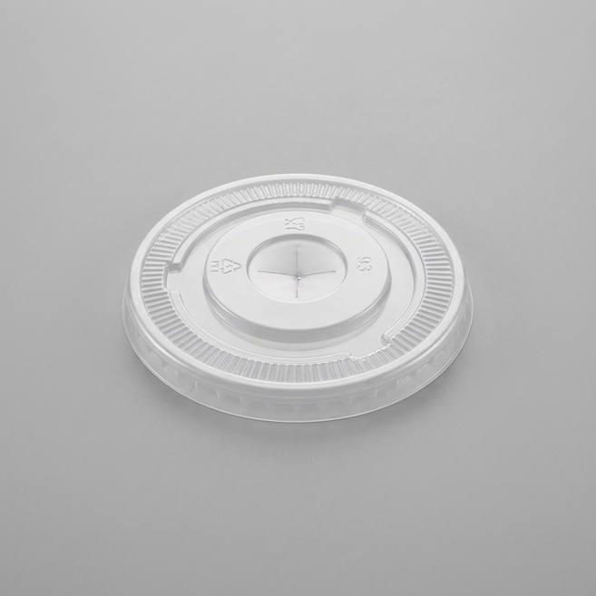92파이 PET 평리드 투명컵 아이스컵 뚜껑 1000개, 1개