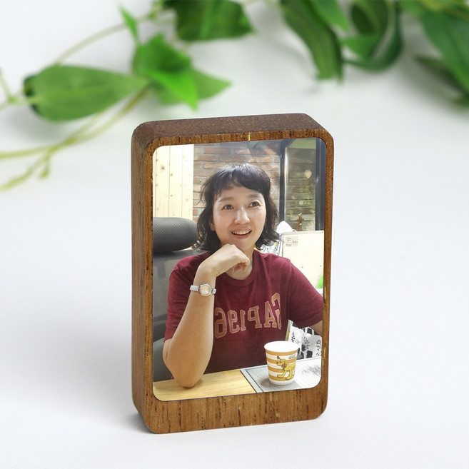 [영구보존]디자인 납골당 추모 액자 미니 봉안당 영정사진 꾸미기, 1개, 고무나무