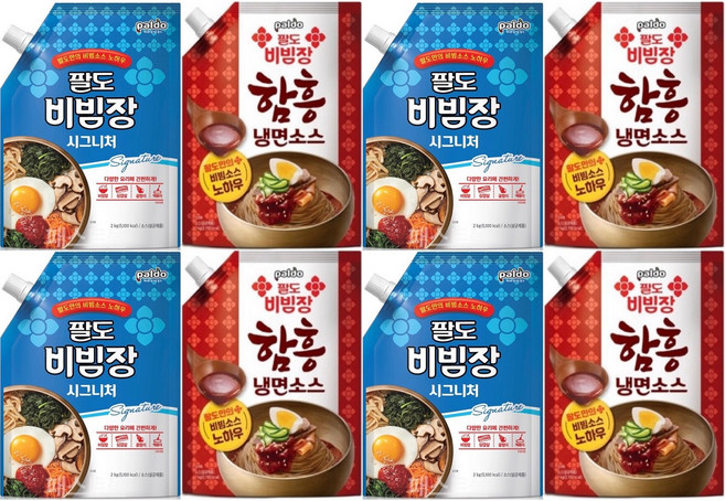 팔도 함흥 냉면소스 팔도 비빔장 시그니처 양념 소스, 4개, 3kg
