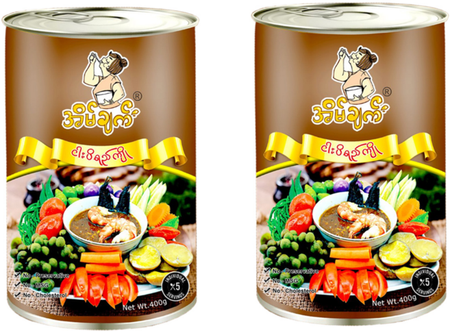피쉬 페이스트 소스 브라운캔/ Eain Chat Fish Paste Sauce with prawn, 2개, 400g