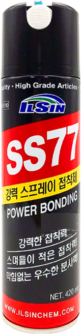 일신 SS77 강력 스프레이 접착제 ss77 420ml, 3개