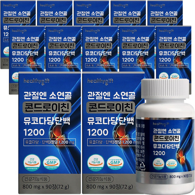 콘드로이친 정 식약청 HACCP 인증 90정, 12개