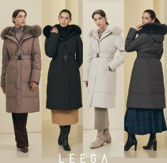 25FW 최신상 리가 풀스킨 밍크 폭스 콤비 구스다운
