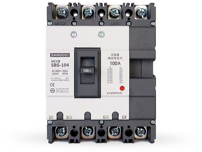배선용 전기 차단기 SBS-104 4P 단상 삼상 MCCB / NFB, B31. SBS-104 4P (20A), 1개