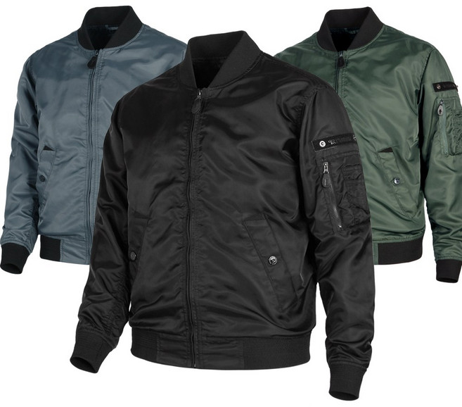 프로모어 춘추용 MA-1 남성 항공점퍼 블루종 바람막이 시보리 빅사이즈 단체복 작업복