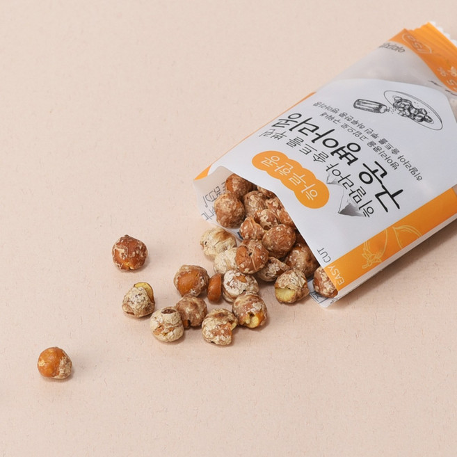 튀기지않고 구운 병아리콩 바삭한 식감의 히말라야 솔트를 뿌린 구운병아리콩, 330g, 2개