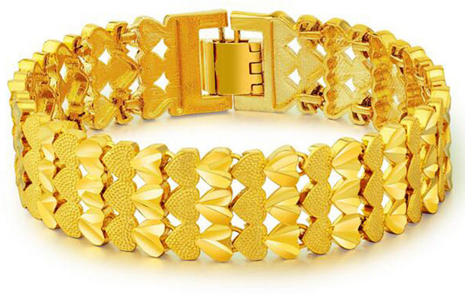 라오농 남성과 여성을위한 베트남 금 모래 금 보존 금 팔찌 금관 금도금 커플 팔찌 BG3X +11LYdtrh