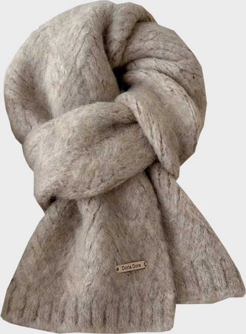 여성 알파카 울 목도리 두꺼운 겨울 머플러 도톰 털목도리 남여공용 8컬러