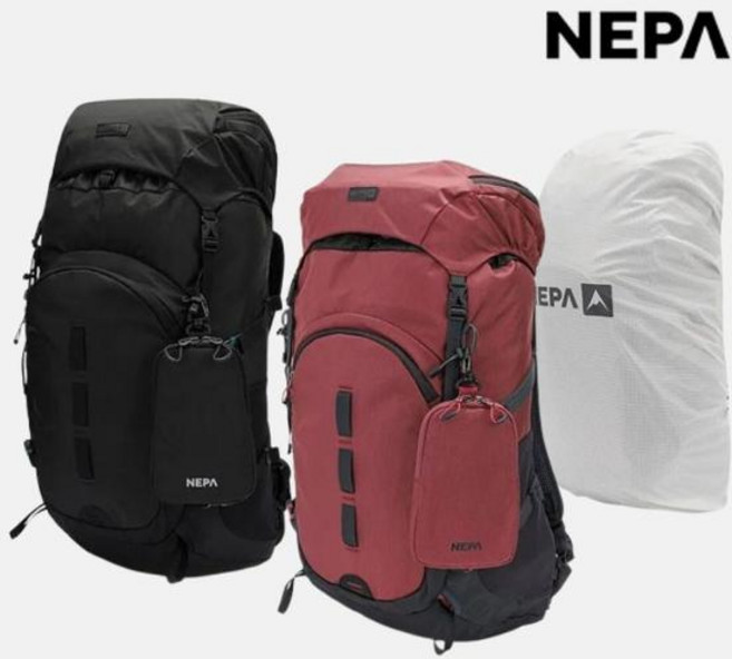 네파_NEPA_ 공용 트레킹 등 다양한 활동에 적합한 중형 (폰 파우치 증정) 백업 35L배낭_7KE7503, 000, 차콜(B02)