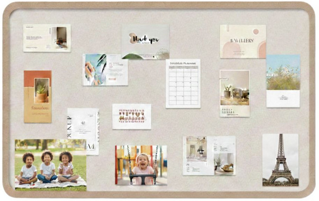 루모 무타공 접착식 펠트 보드, 베이지