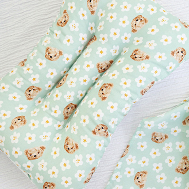 땀많은 우리아이 위생적인 꿀잠템 제이유니 인견 주니어베개 키키민트