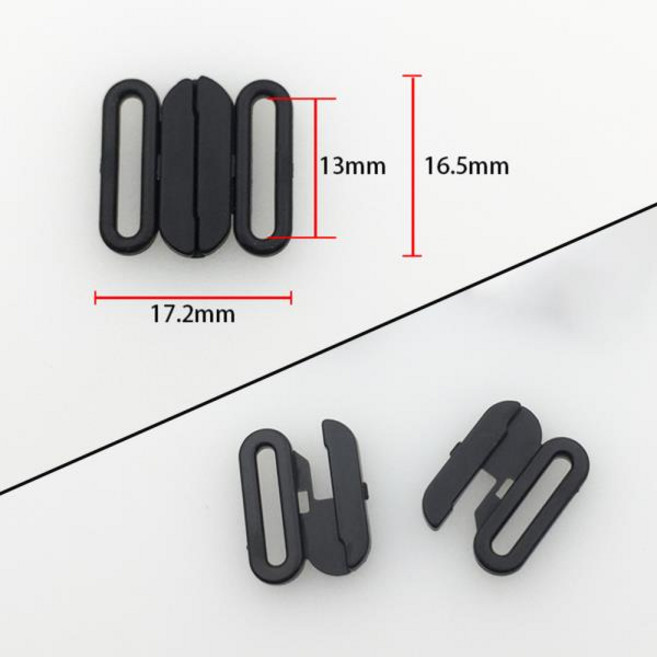 플라스틱 브라 클립 수영복 클리커 비키니 프론트 클로저 샘플 5 세트, 02 12 MM - B_01 White, 1개