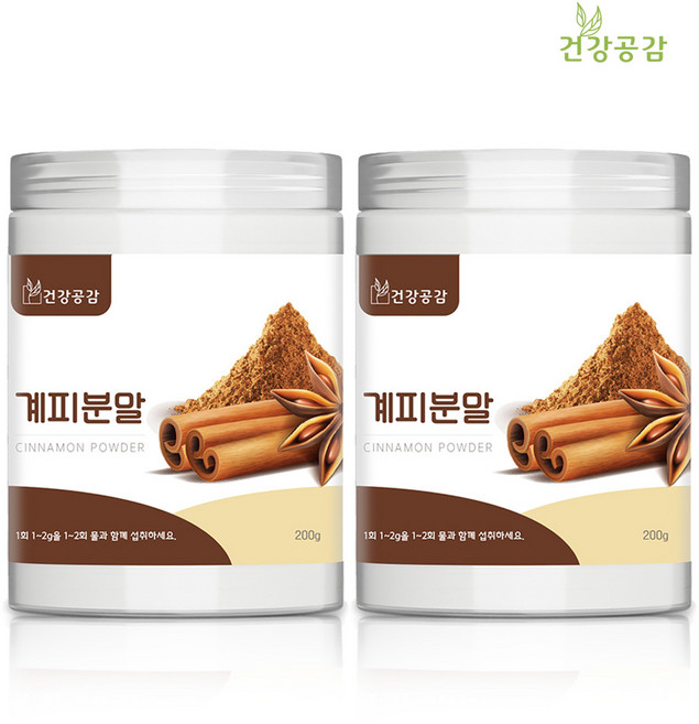 건강공감 계피분말 시나몬 카시아 베트남계피100%, 2개, 200g
